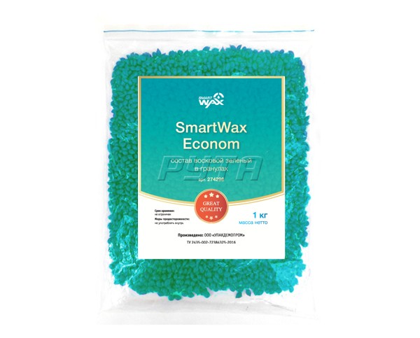 274298 Состав восковой SmartWax Econom (зеленый) в гранулах (1 кг)