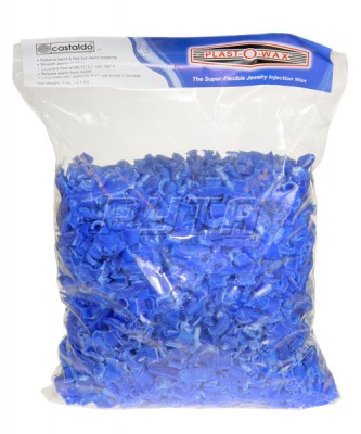 274246 Воск литьевой CASTALDO Plast-O-Wax Blue в гранулах (2 кг)