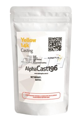 276025 Лигатура AlphaCast196 для сплава желто-зеленого золота 375-585 пробы (65%Cu, 17%Zn, 18%Ag)