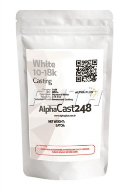 276022 Лигатура AlphaCast248 для белого золота 417-750 пробы (57%Cu, 17%Zn, 16%Ni, 10%Ag)