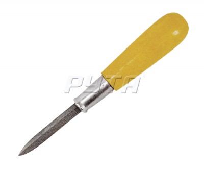 224921 Шабер трехгранный  гладкий на деревянной ручке, L-90 мм