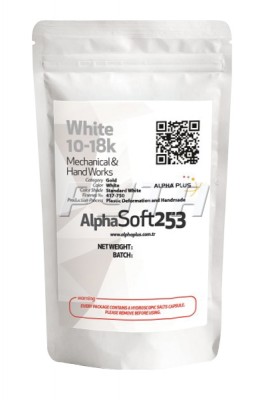 276030 Мастер-сплав AlphaSoft253 для белого золота 585-750 пробы (71%Cu, 17.5%Zn, 11.5%Ni)
