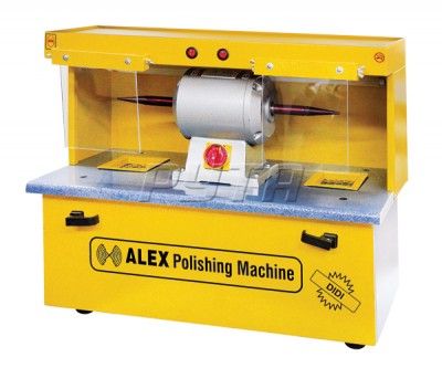 253128 Станок полировальный Alex Machine настольный двусторонний  (2800 об/мин, 550 Вт, 16,7 куб.м/мин)