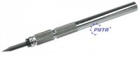 224920 Шабер трехгранный с цангой на металлической ручке,  L-140 мм